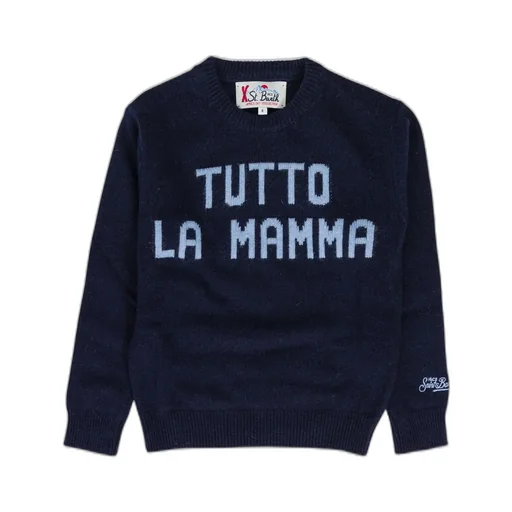 Mc2 Saint Barth Kids Tutto La Mamma Jacquard Jumper