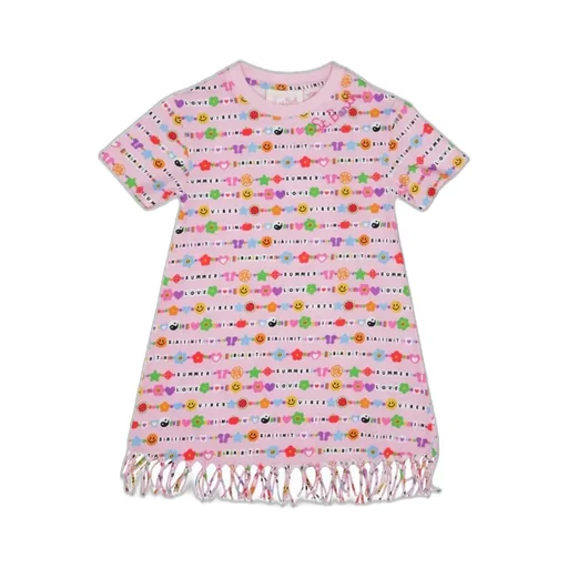 Mc2 Saint Barth Kids Abbey Fringe Dress