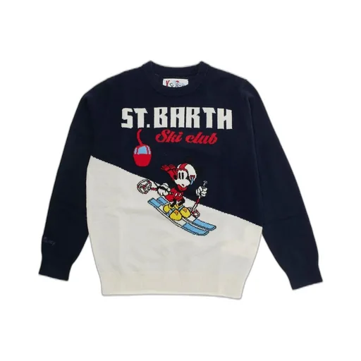 Mc2 Saint Barth Kids Embroidered Crewneck Knitwear