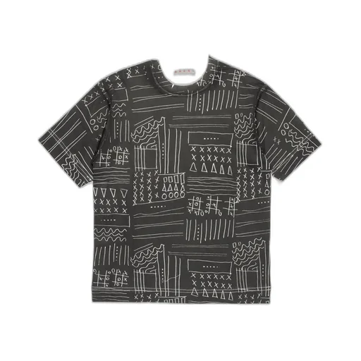Marni Kids Two-Tone Crewneck T-Shirt