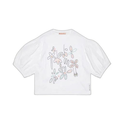Marni Kids Embellished Crewneck T-Shirt