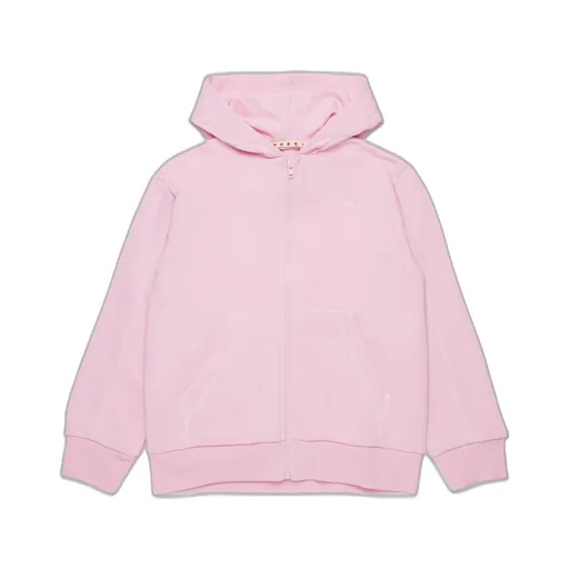 Marni Kids Logo Printed Zipped Hoodie