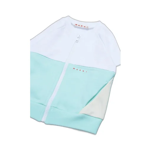 Marni Kids Two-Tone Zipped Sweatshirt
