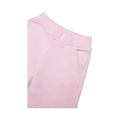 Marni Kids Logo Printed Fleece Shorts
