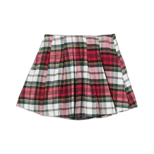 Mc2 Saint Barth Kids Michelle Checked Skirt