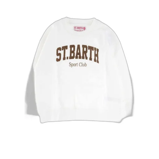 Mc2 Saint Barth Kids Logo Crewneck Sweatshirt