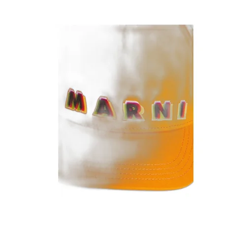 Marni Kids Logo Printed Baseball Cap