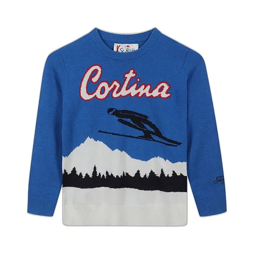 Mc2 Saint Barth Kids Motif Intarsia Knitted Jumper
