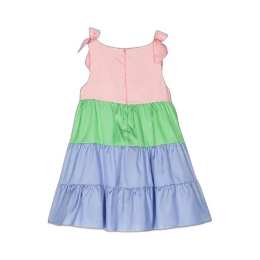 Mimisol Vibrant Satin Bow Dress