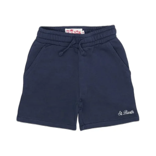 Mc2 Saint Barth Kids Fleece Bermuda Shorts