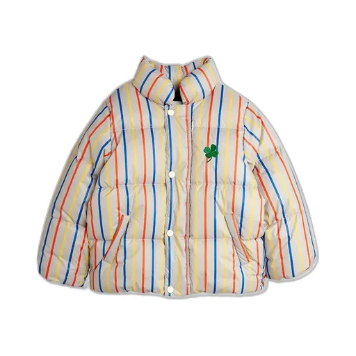 Mini Rodini Clover Stripe Citypuffer Jacket
