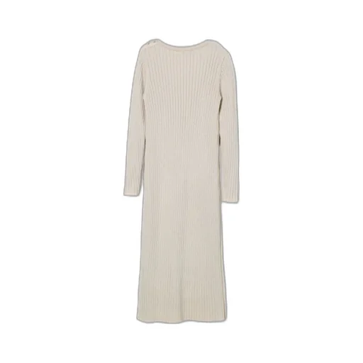 Michael Kors Kids Side Slit Ribbed Knit Maxi Dress