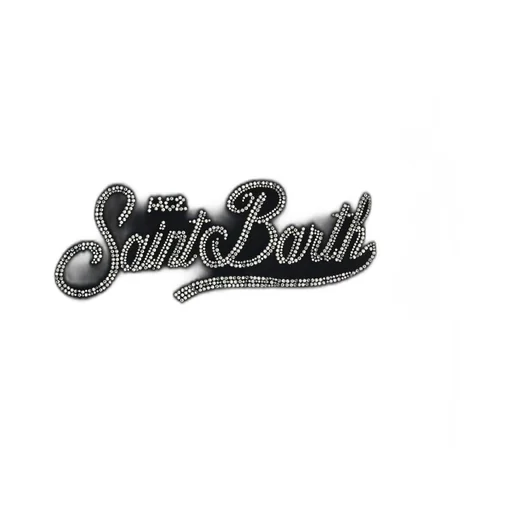 Mc2 Saint Barth Kids Rhinestone Logo Long Sleeve Top