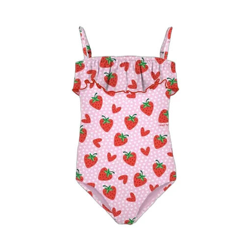 Mc2 Saint Barth Strawberry Print Swimsuit