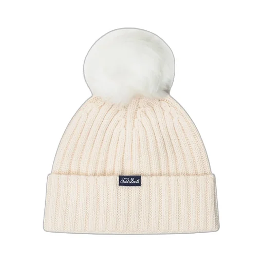 Mc2 Saint Barth Kids Logo Patch Beanie