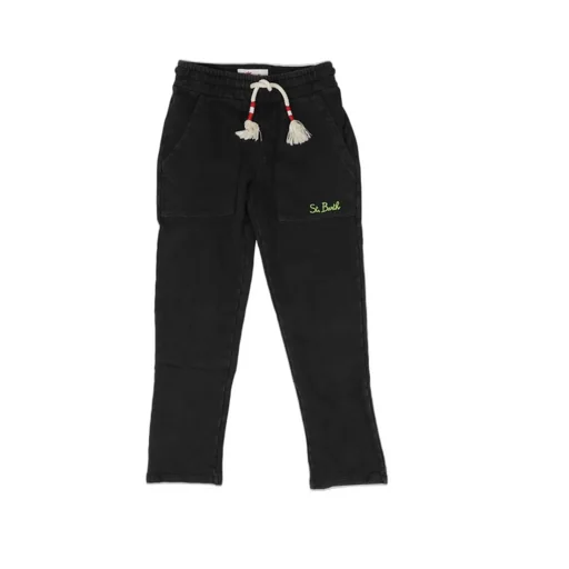 Mc2 Saint Barth Kids Logo-Embroidered Drawstring Pants
