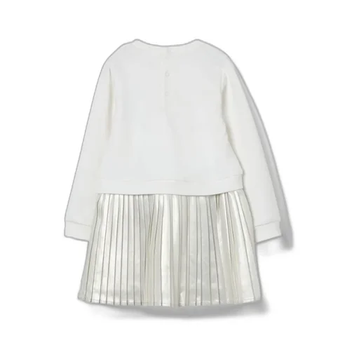 Michael Kors Kids Logo Detailed Pleated-Skirt Dress