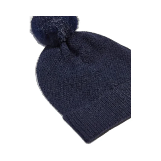 Michael Kors Kids Logo Embroidered Pompom Detailed Knitted Beanie