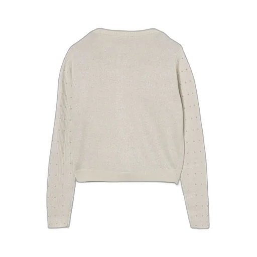 Michael Kors Kid Beaded Button-Embellished Cardigan