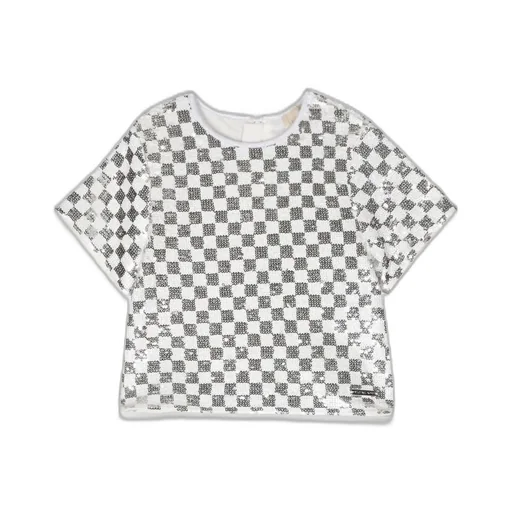 Michael Kors Kids Checkered Pattern Top