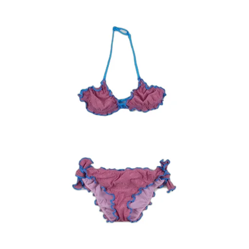 Mc2 Saint Barth Kids Side Knot Detailed Bikini Set