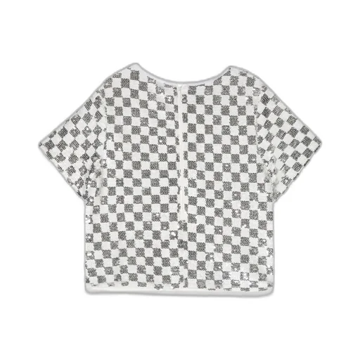 Michael Kors Kids Checkered Pattern Top