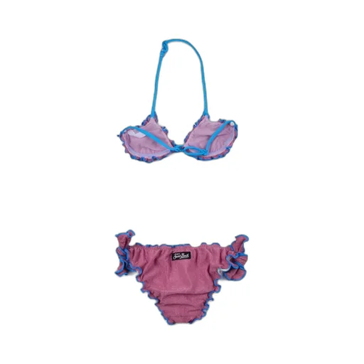 Mc2 Saint Barth Kids Side Knot Detailed Bikini Set