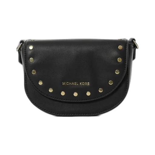 Michael Kors Kids Stud Embellished Half-Moon Shoulder Bag