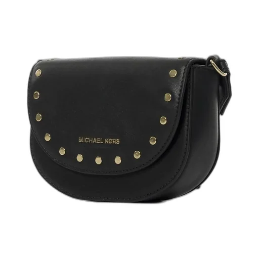 Michael Kors Kids Stud Embellished Half-Moon Shoulder Bag