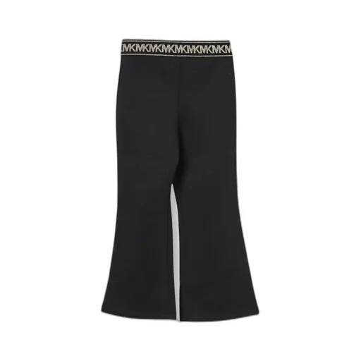 Michael Kors Kids Logo-Waistband Flared Trousers