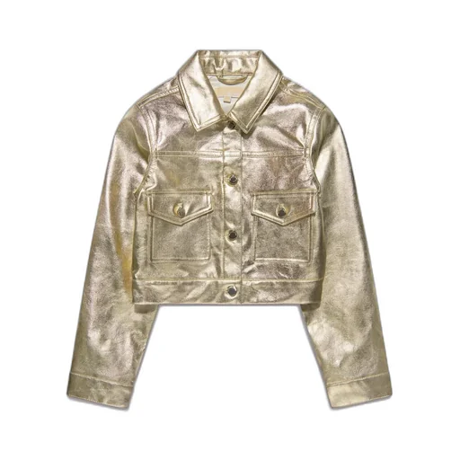 Michael Kors Kids Metallic Effect Button-Up Jacket
