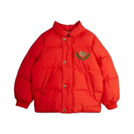 Mini Rodini Logo Embroidered Hooded Down Jacket
