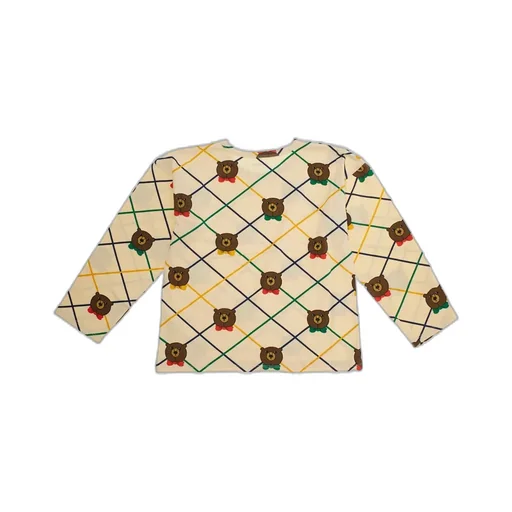Mini Rodini Bear Check Long Sleeve T-Shirt