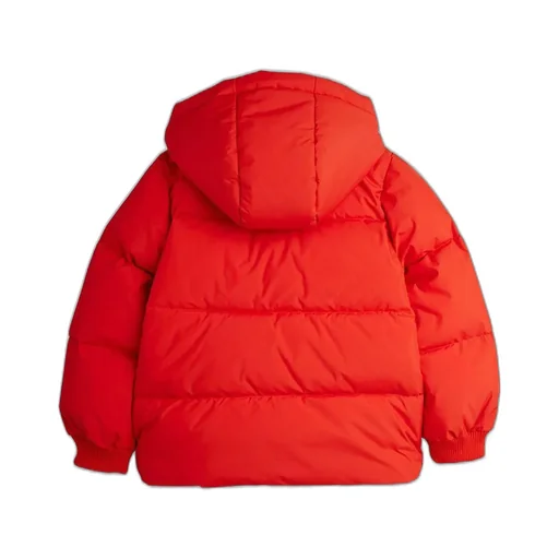 Mini Rodini Logo Embroidered Hooded Down Jacket
