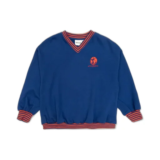 Mini Rodini Striped Rib Earth Sweatshirt