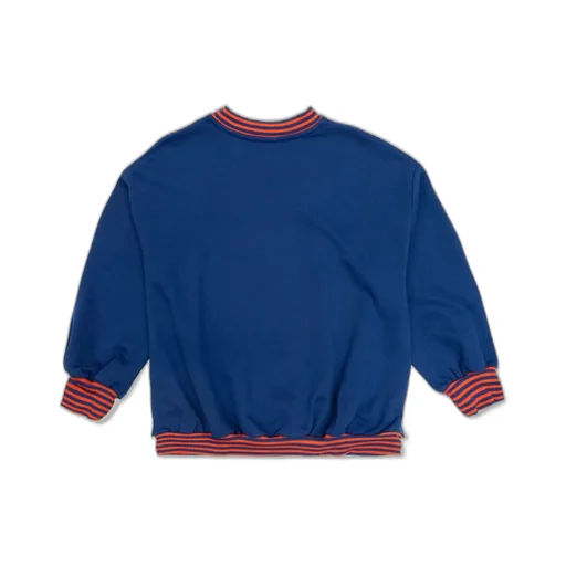 Mini Rodini Striped Rib Earth Sweatshirt