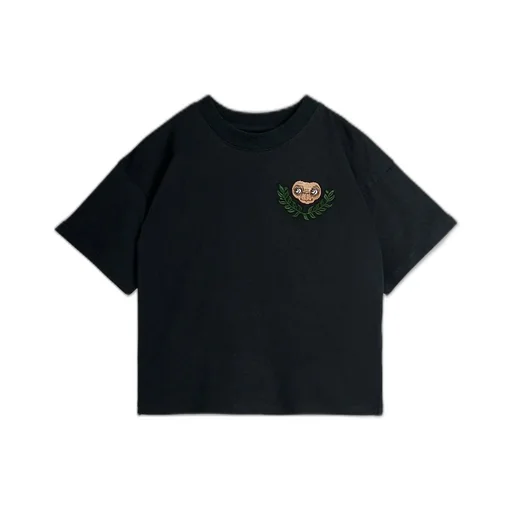 Mini Rodini Pattern Embroidered Crewneck T-Shirt