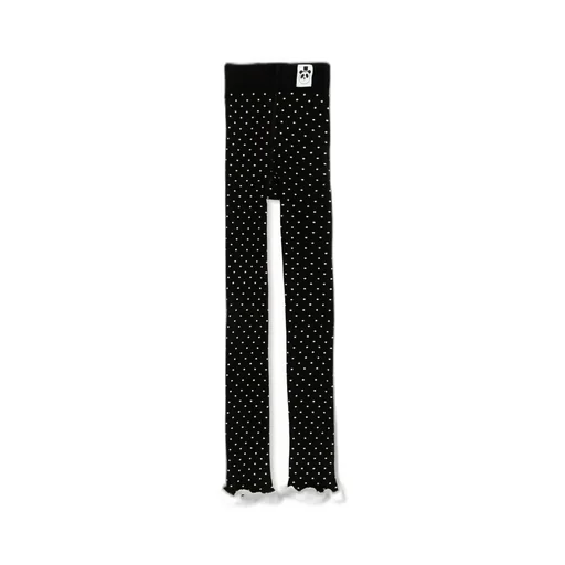 Mini Rodini Polka Dot Lace Edge Tights