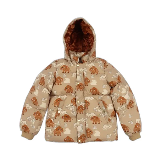 Mini Rodini Mammoths Hooded Puffer Jacket