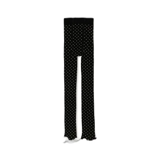 Mini Rodini Polka Dot Lace Edge Tights