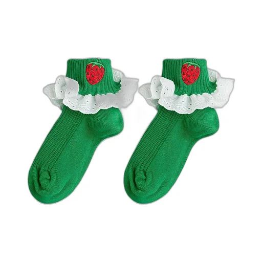 Mini Rodini Strawberry Lace Socks