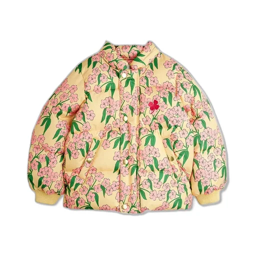 Mini Rodini Alpine Flowers Hooded Puffer Jacket
