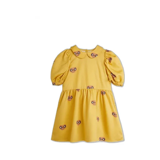 Mini Rodini Logo Printed Flared Dress