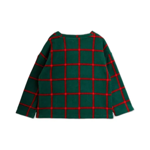 Mini Rodini Plaid Fleece Long Sleeve Top