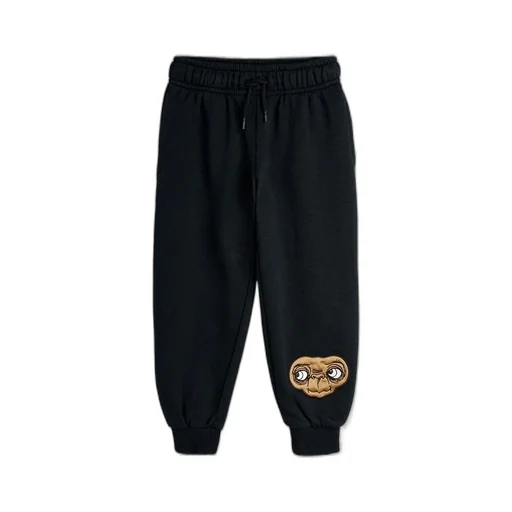 Mini Rodini Pattern Embroidered Tapered Sweatpants