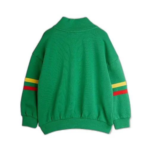 Mini Rodini Logo Embroidered Half-Zip Sweatshirt