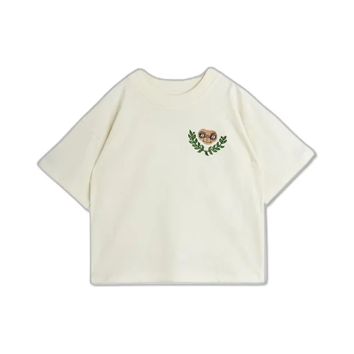 Mini Rodini Pattern Embroidered Crewneck T-Shirt