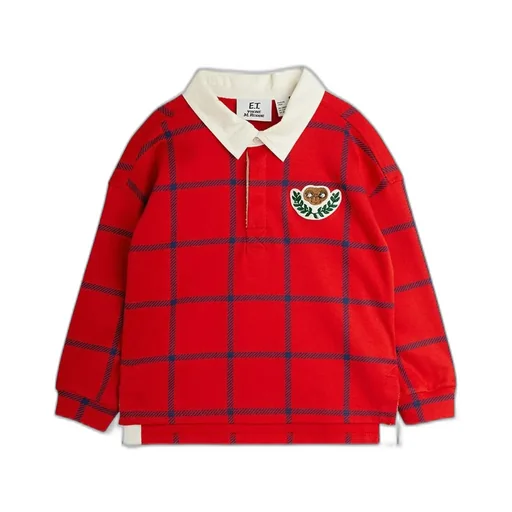 Mini Rodini Logo Detailed Checked Polo Shirt