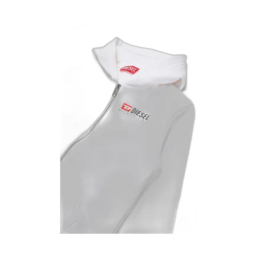 Diesel Kids Logo Printed Zipped Hoodie