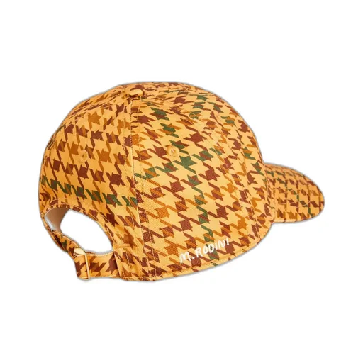 Mini Rodini Houndstooth Patterned Baseball Cap